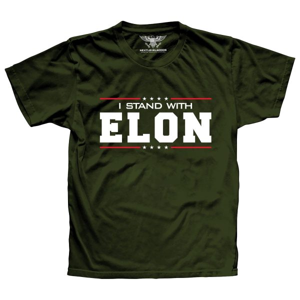 I Stand With ELON Premium T-Shirt Online - Image 3