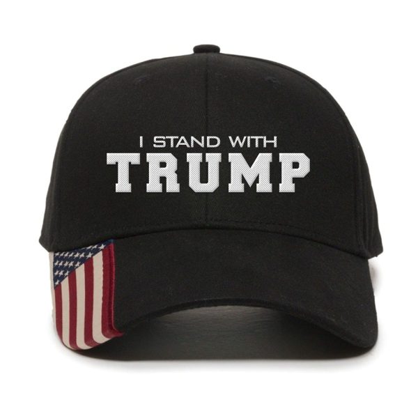 I Stand With TRUMP Embroidery Hat Online Hot Sale - Image 3