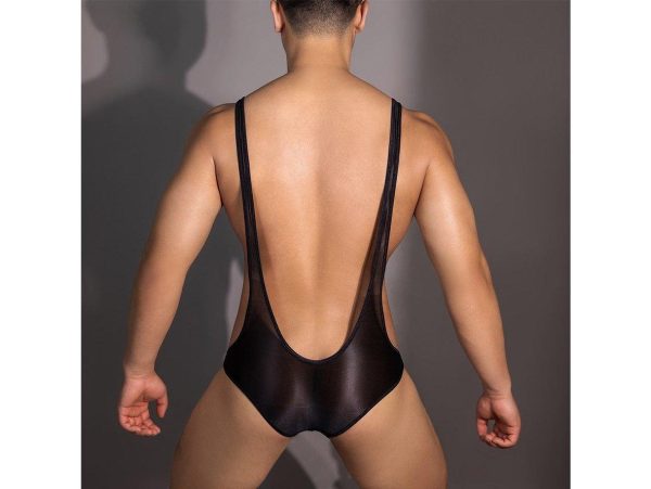 Gay Bodysuits | CIOKICX Glossy Backless See Through Bodysuit Supply - Image 5