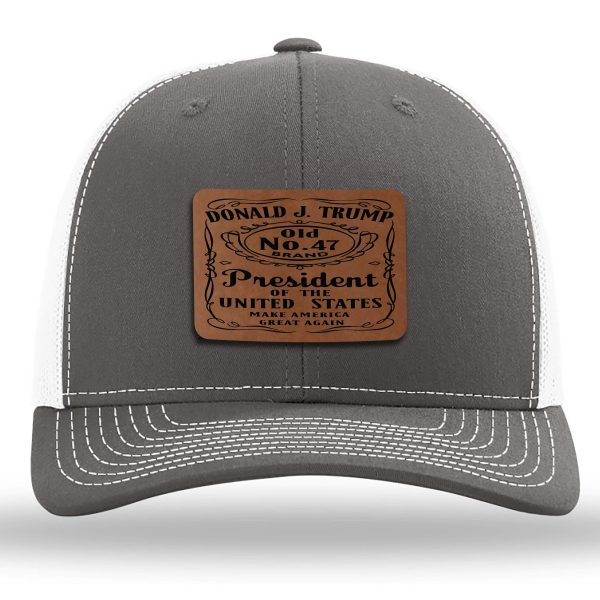 Donald J. Old No.47 Leather Patch Hat For Sale - Image 2