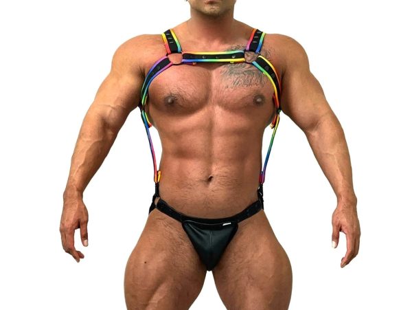 Gay Harness | JOCKMAIL Adjustable Jockstrap Bodysuit Removable Codpiece For Cheap - Image 4