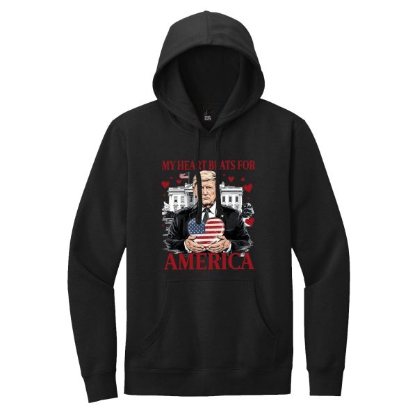My Heart Beats For America Premium T-Shirt For Sale - Image 4