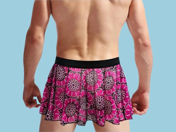 Gay Lingerie | Lace Hollow Floral Skirt Fashion - Image 5