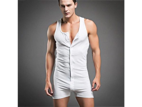 Gay Loungewear | Sexy Onesie Cotton Sleepwear Online Hot Sale - Image 2