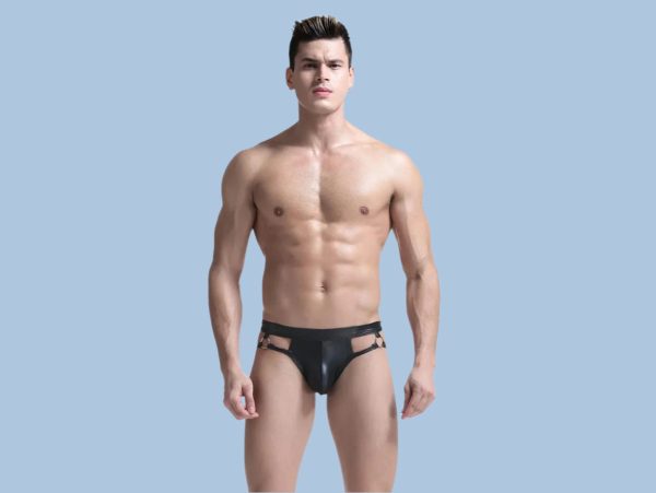 Gay Jock Briefs | Super Sexy Faux Leather Briefs Cheap - Image 4