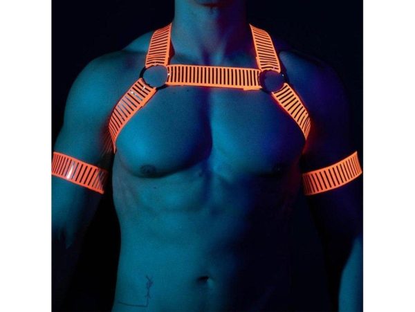 Gay Harness | Elastic Body Chest Harness Reflective Straps Clubwear Cheap