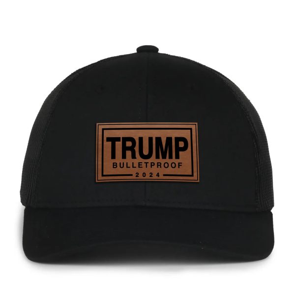 Trump Bulletproof Leather Patch Hat For Cheap - Image 5
