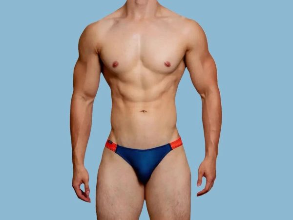 Gay Swim Briefs | D.M Swimwear Back Zipper Easy Access Swim Briefs For Discount - Image 4