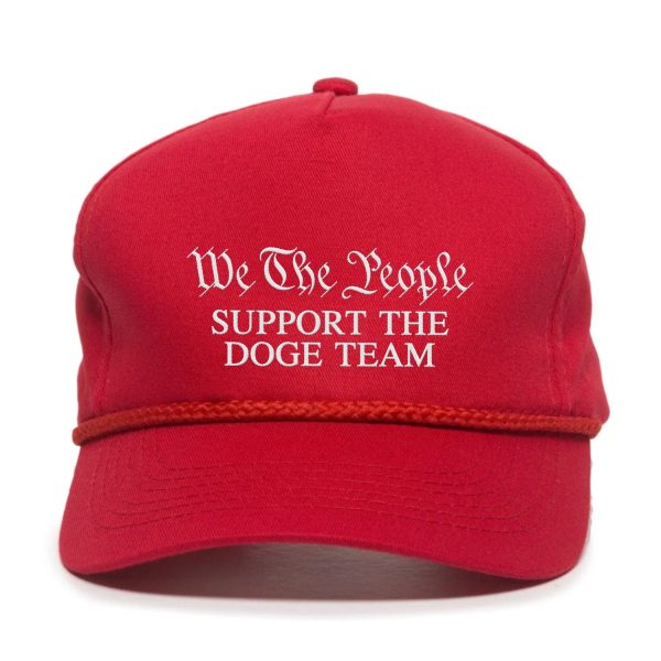 Support The DOGE Team Premium Embroidery Hat For Cheap - Image 4