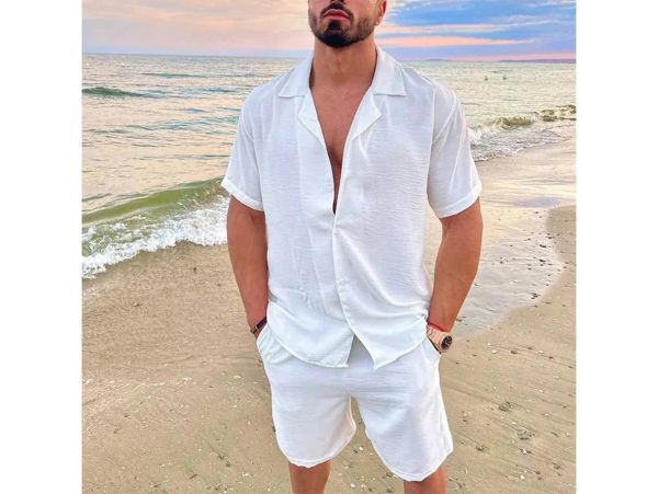 Gay Summer Outfits | Short Sleeve Shirt + Matching Pocket Short Supply - Image 5
