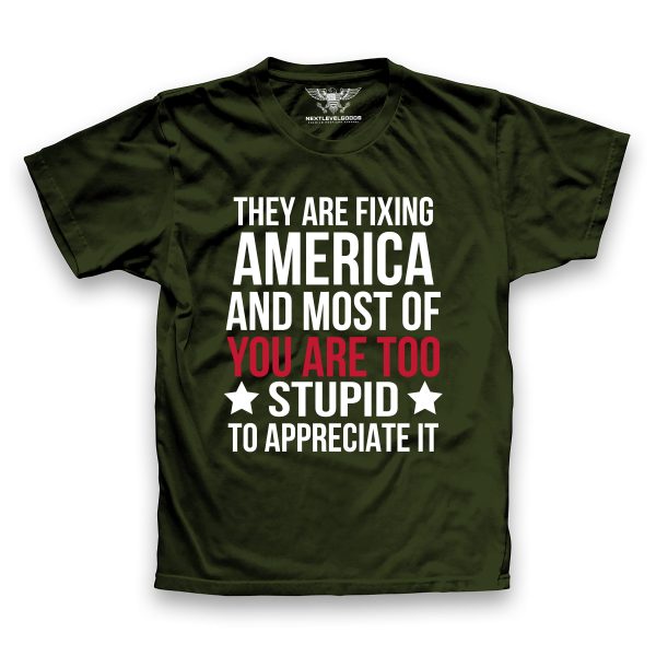 They Are Fixing America Premium T-Shirt For Cheap - Image 3