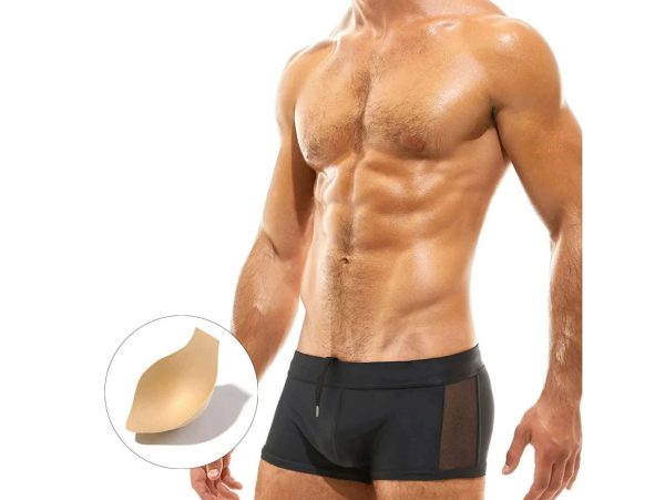 Gay Swim Trunks | UXH Mesh Padded Swim Trunks Fashion - Image 5