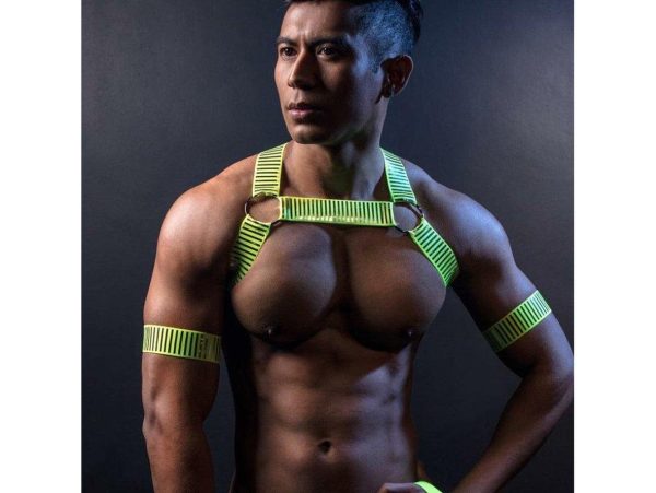 Gay Harness | Elastic Body Chest Harness Reflective Straps Clubwear Cheap - Image 2