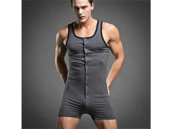 Gay Loungewear | Sexy Onesie Cotton Sleepwear Online Hot Sale - Image 4