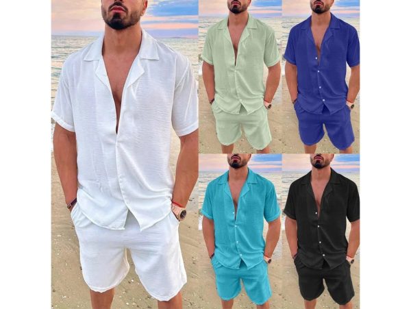 Gay Summer Outfits | Short Sleeve Shirt + Matching Pocket Short Supply