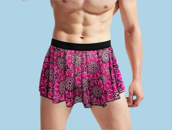 Gay Lingerie | Lace Hollow Floral Skirt Fashion - Image 4