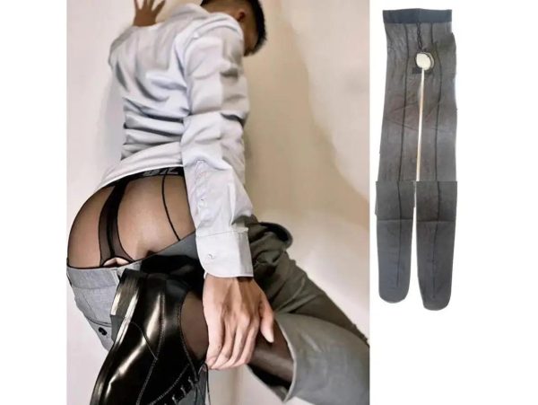 Gay Pantyhose | Slim Open Crotch Thin Stockings on Sale