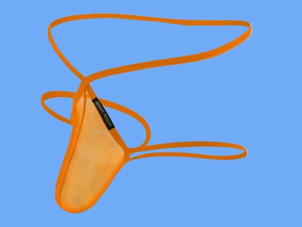 Gay Thongs | BRAVE PERSON Mesh Pure Color Double G-String Online Sale - Image 4