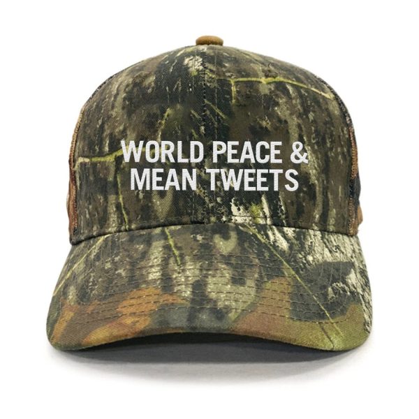 World Peace And Mean Tweets Premium Embroidered Hat Supply - Image 2