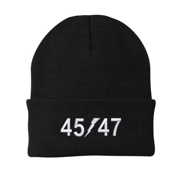 45 47 Trump Embroidered Beanie For Cheap
