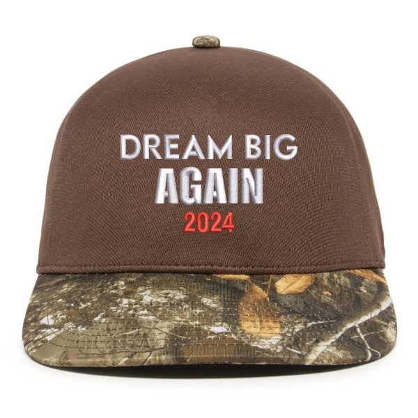 Dream Big Again 2024 Snapback Embroidery Hat For Sale - Image 3