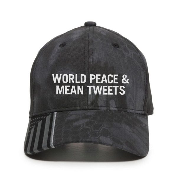 World Peace And Mean Tweets Premium Embroidered Hat Supply