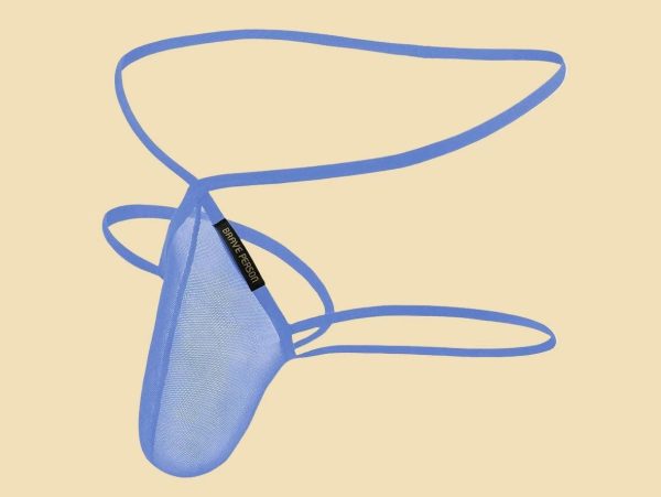 Gay Thongs | BRAVE PERSON Mesh Pure Color Double G-String Online Sale - Image 5