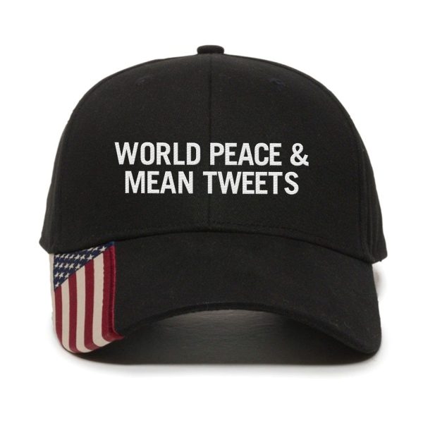 World Peace And Mean Tweets Premium Embroidered Hat Supply - Image 4