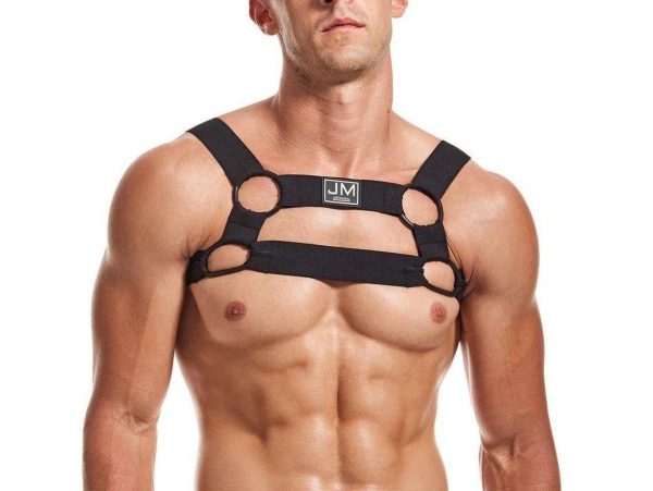 Gay Harnesses | JOCKMAIL Elastic Body Chest Harness Online - Image 4